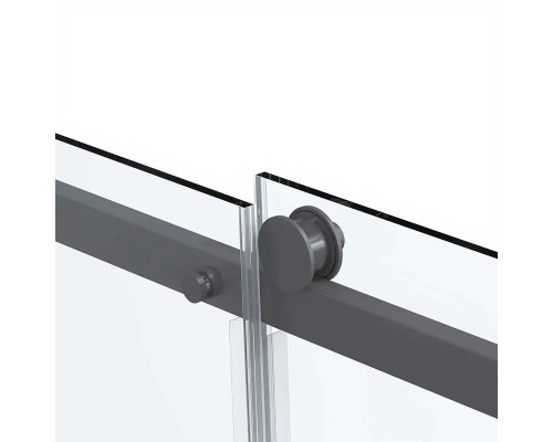 Душевая дверь Vincea Como Soft VDS-1CS120CLGM 120 см, профиль вороненая сталь, стекло прозрачное