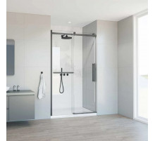 Душевая дверь Vincea Como Soft VDS-1CS120CLGM 120 см, профиль вороненая сталь, стекло прозрачное