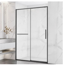 Душевая дверь Vincea Slim Soft VDS-1SS130CLGM 130 см, профиль вороненая сталь, стекло прозрачное