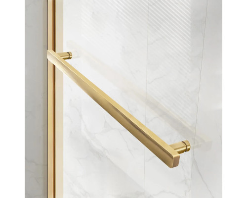 Душевая дверь Vincea Slim Soft VDS-1SS150CLG 150 см, профиль золотой матовый, стекло прозрачное