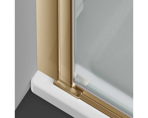 Душевая дверь Vincea Alpha VDP-3AL800CLG 80 см, профиль золотой матовый, стекло прозрачное