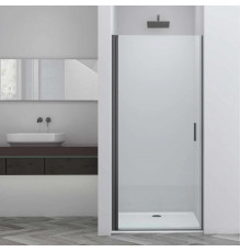 Душевая дверь Vincea Alpha VDP-3AL800CLGM 80 см, профиль вороненая сталь, стекло прозрачное