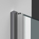 Душевая дверь Vincea Alpha VDP-3AL800CLGM 80 см, профиль вороненая сталь, стекло прозрачное