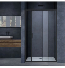 Душевая дверь Vincea Alpha VDS-3AL110CLB 110 см, профиль черный матовый, стекло прозрачное