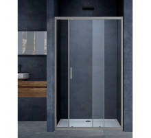 Душевая дверь Vincea Alpha VDS-3AL110CLGM 110 см, профиль вороненая сталь, стекло прозрачное