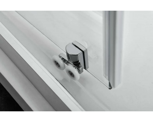 Душевая дверь Vincea Alpha VDS-3AL130CLGM 130 см, профиль вороненая сталь, стекло прозрачное