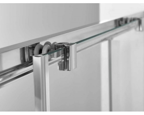 Душевая дверь Vincea Alpha VDS-3AL140CLGM 140 см, профиль вороненая сталь, стекло прозрачное