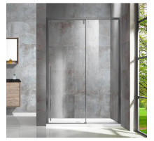 Душевая дверь Vincea Lugano VDS-1L120CLGM-1 120 см, профиль вороненая сталь, стекло прозрачное