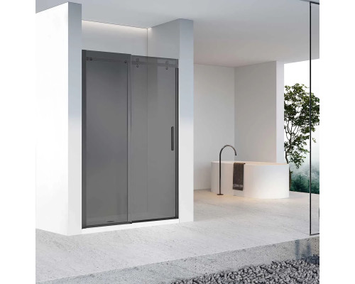 Душевая дверь Vincea Como-N VDS-4CN150CGB 150 см, профиль черный матовый, стекло тонированное