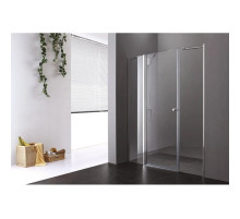 Душевая дверь распашная Cezares Elena 165 см прозрачное стекло ELENA-W-B-13-80+60/30-C-Cr