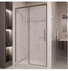 Душевая дверь Vincea Stella VDS-1ST110CLGM 110 см, профиль вороненая сталь, стекло прозрачное