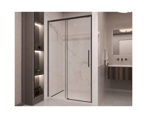 Душевая дверь Vincea Stella VDS-1ST110CLB 110 см, профиль черный матовый, стекло прозрачное