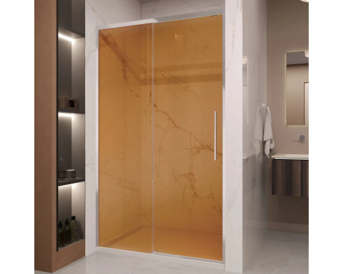 Душевая дверь Vincea Stella VDS-1ST120GS 120 см, профиль хром, стекло янтарное