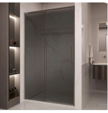 Душевая дверь Vincea Stella VDS-1ST120CGGM 120 см, профиль вороненая сталь, стекло тонированное