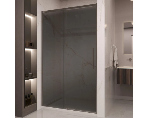 Душевая дверь Vincea Stella VDS-1ST120CGGM 120 см, профиль вороненая сталь, стекло тонированное