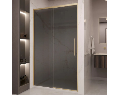 Душевая дверь Vincea Stella VDS-1ST120CGG 120 см, профиль золотой матовый, стекло тонированное