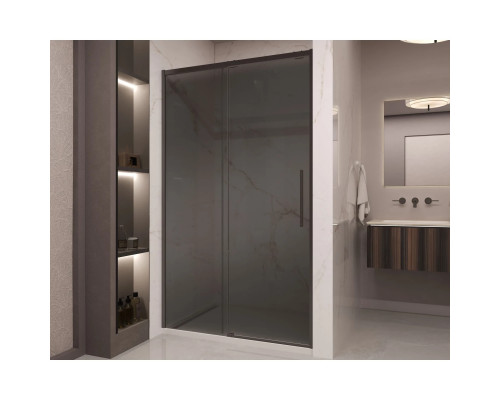 Душевая дверь Vincea Stella VDS-1ST120CGB 120 см, профиль черный матовый, стекло тонированное