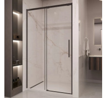 Душевая дверь Vincea Stella VDS-1ST130CLB 130 см, профиль черный матовый, стекло прозрачное