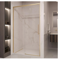 Душевая дверь Vincea Stella VDS-1ST140CLG 140 см, профиль золотой матовый, стекло прозрачное