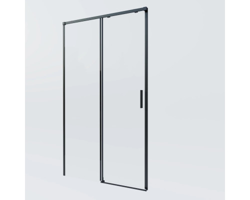 Душевая дверь Vincea Soft 2 VDS-3SO2110CLB 110 см, профиль черный матовый, стекло прозрачное