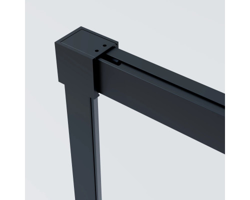 Душевая дверь Vincea Soft 2 VDS-3SO2110CLB 110 см, профиль черный матовый, стекло прозрачное