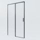 Душевая дверь Vincea Soft 2 VDS-3SO2130CLB 130 см, профиль черный матовый, стекло прозрачное