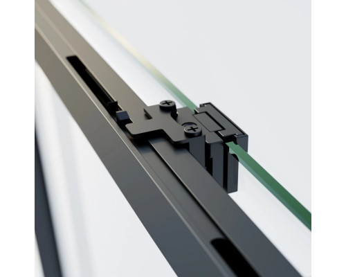 Душевая дверь Vincea Soft 2 VDS-3SO2140CLB 140 см, профиль черный матовый, стекло прозрачное