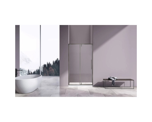 Душевая дверь Vincea Slim-N VDP-4SN120CLGM 120 см, профиль вороненая сталь, стекло прозрачное