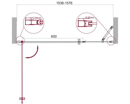 Приобрести Душевая дверь 155 см BelBagno Etna ETNA-B-11-90+70-C-Cr прозрачное в магазине сантехники Santeh-Crystal.ru