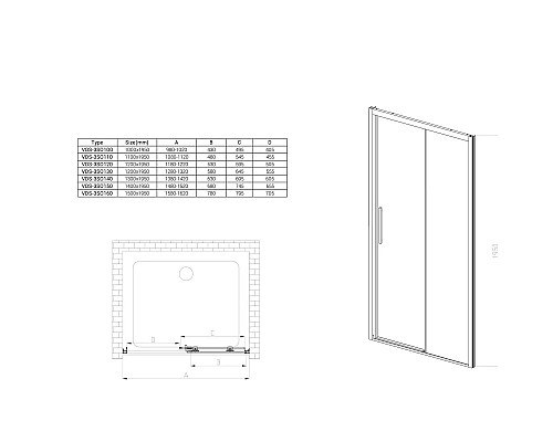 Душевая дверь 110 см Vincea Soft VDS-3SO110CL прозрачное Душевая дверь 110 см Vincea Soft VDS-3SO110CL прозрачное
