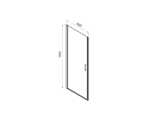 Душевая дверь 60 см Vincea Alpha VDP-3AL600MT текстурное