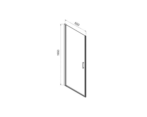 Душевая дверь 65 см Vincea Alpha VDP-3AL650MT текстурное