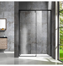 Душевая дверь 130 см Vincea Lugano VDS-1L130CLB-1 прозрачное
