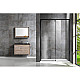 Душевая дверь 130 см Vincea Lugano VDS-1L130CLB-1 прозрачное