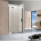 Душевая дверь 81,2-90 см Vincea Extra VDP-1E8090CLB прозрачное