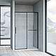 Душевая дверь 140 см Vincea Slim Soft VDS-1SS140CLB прозрачное