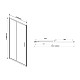 Душевая дверь 120 см Vincea Garda VDS-1G120CGB тонированное