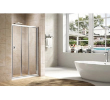 Душевая дверь 100 см Cezares FAMILY-B-BF-3-100-P-Cr текстурное стекло