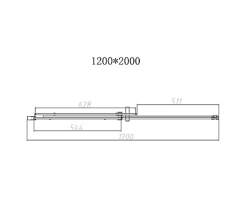 Заказать Душевая дверь 120 см Vincea Dice VDS-4D120CL прозрачное в магазине сантехники Santeh-Crystal.ru