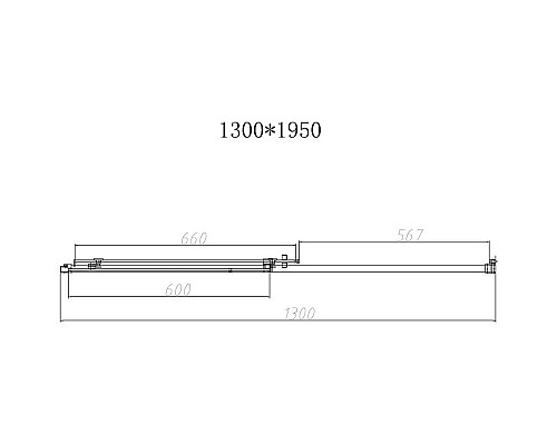 Заказать Душевая дверь 130 см Vincea Slim-N VDS-4SN130CL прозрачное в магазине сантехники Santeh-Crystal.ru