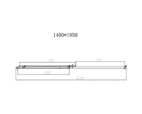 Приобрести Душевая дверь 140 см Vincea Slim-N VDS-4SN140CL прозрачное в магазине сантехники Santeh-Crystal.ru