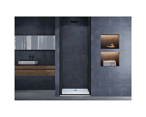 Душевая дверь 60 см Vincea Alpha VDP-3AL600CLB прозрачное