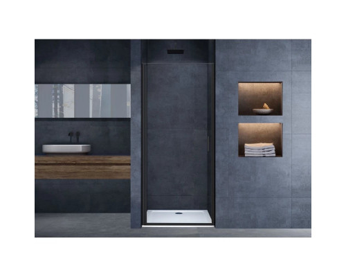 Душевая дверь 90 см Vincea Alpha VDP-3AL900CLB прозрачное