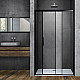 Душевая дверь 110 см Vincea Soft VDS-3SO110CLB прозрачное