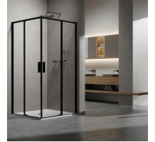 Душевой уголок Vincea Slim VSS-6SL900CLB 90x90 см, профиль черный матовый, стекло прозрачное