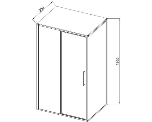 Душевой уголок Vincea Slim VSR-4SLP9012CL 120x90 см, профиль хром, стекло прозрачное