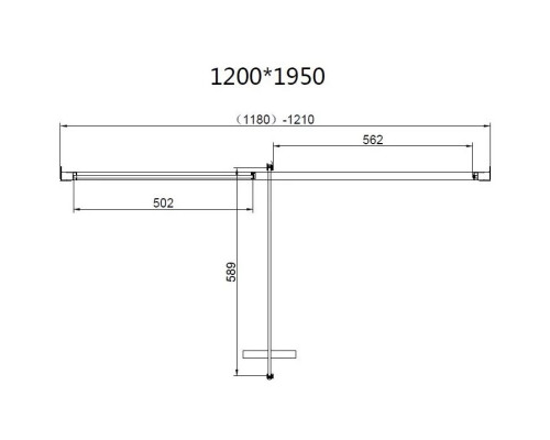 Душевой уголок Vincea Slim VSR-4SLP9012CL 120x90 см, профиль хром, стекло прозрачное