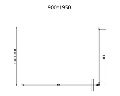 Душевой уголок Vincea Slim VSR-4SLP9012CLB 120x90 см, профиль черный матовый, стекло прозрачное