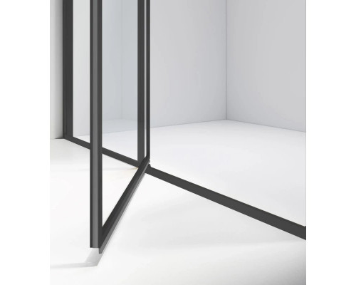 Душевой уголок Vincea Slim VSR-4SLP9012CLB 120x90 см, профиль черный матовый, стекло прозрачное