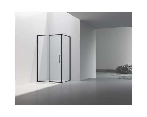 Душевой уголок Vincea Slim VSR-4SLP9012CLB 120x90 см, профиль черный матовый, стекло прозрачное